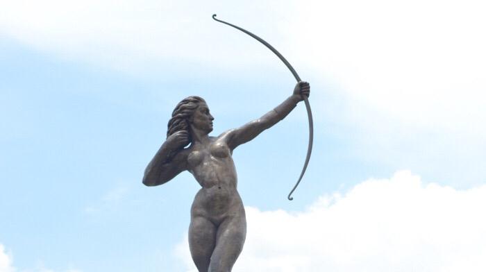 Diana Cazadora Ixmiquilpan la escultura original