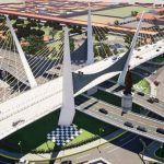 Comienzan la construcción del puente atirantado en la Glorieta 24 horas