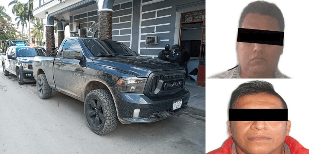 Detienen a dos hombres de Hidalgo con 3 millones de pesos y armas