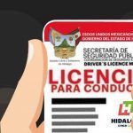 Requisitos para renovar o tramitar licencia de conducir en Hidalgo