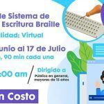 Invitan taller virtual sistema lectura escritura Braille