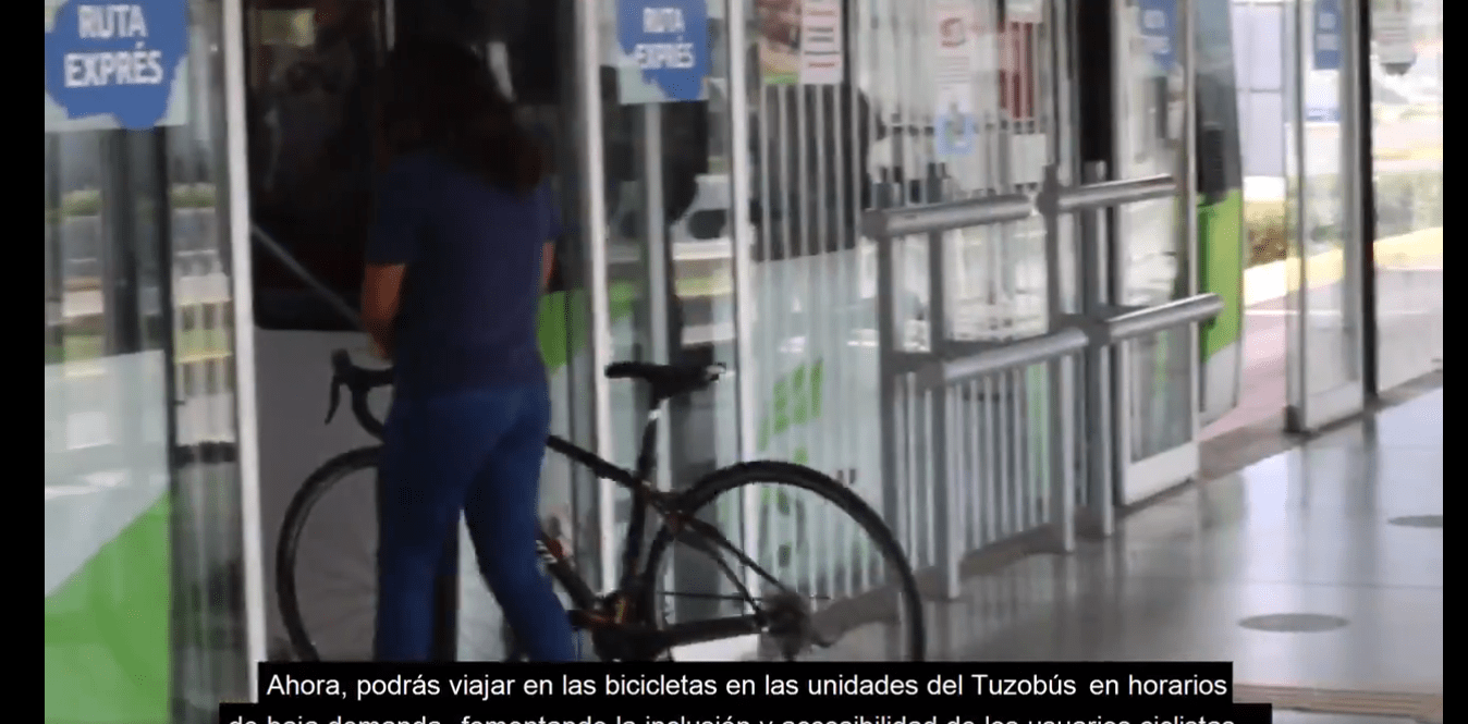 Podrás llevar tu bicicleta en el Tuzobús, anuncian