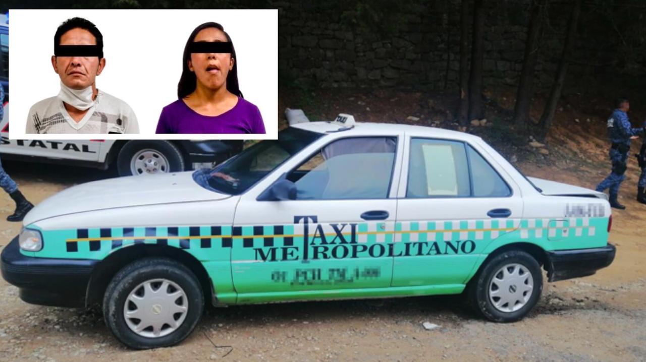 Detienen a dos individuos con droga, autoestéreos y en taxi robado