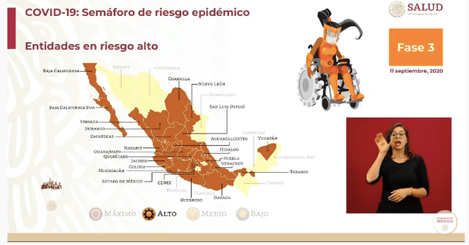 Hidalgo, en semáforo naranja para la próxima quincena