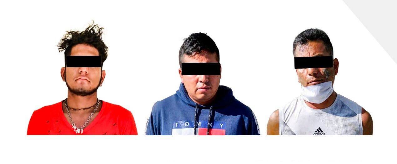 Detienen a tres hombres con droga en Tezontepec de Aldama