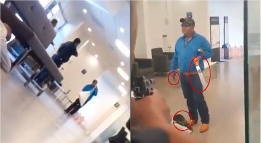 Sujeto amenaza con explotar banco en Pachuca; lo abaten