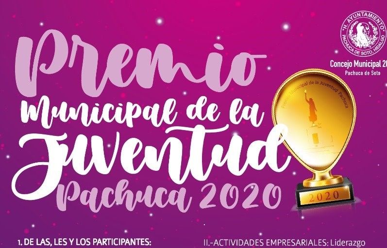 Convocan al Premio Municipal de la Juventud Pachuca 2020