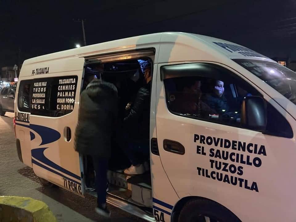 Transporte público de Hidalgo volverá a operar al 100 por ciento