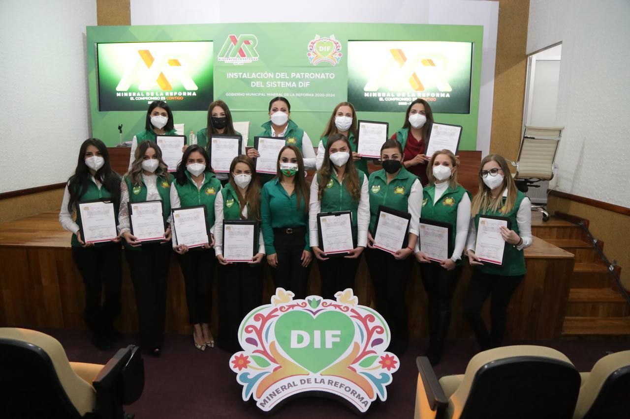 Instalan el Patronato del DIF municipal de Mineral de la Reforma