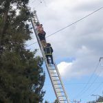 Tras más de dos horas, bajan a sujeto que amenazaba lanzarse en Parque Hidalgo