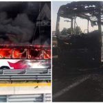 Arde autobús Tizayuca sobre la autopista México-Pachuca
