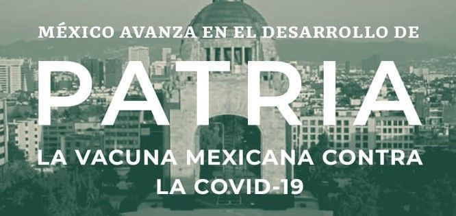 Comienzan pruebas de vacuna mexicana Patria en humanos