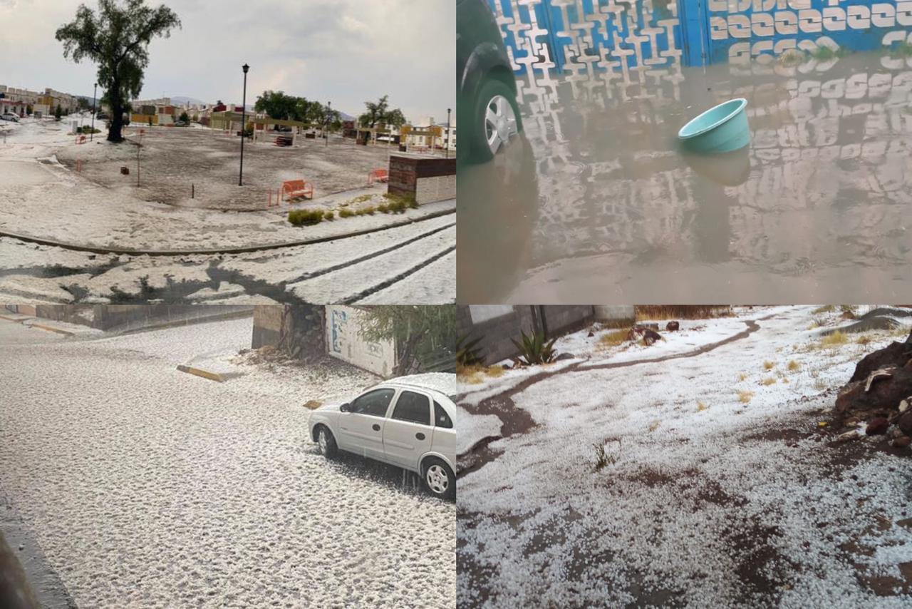 Graniza en municipios de Hidalgo este miércoles