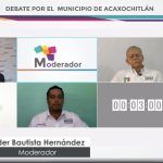 IEEH realiza Debate por el Ayuntamiento de Acaxochitlán
