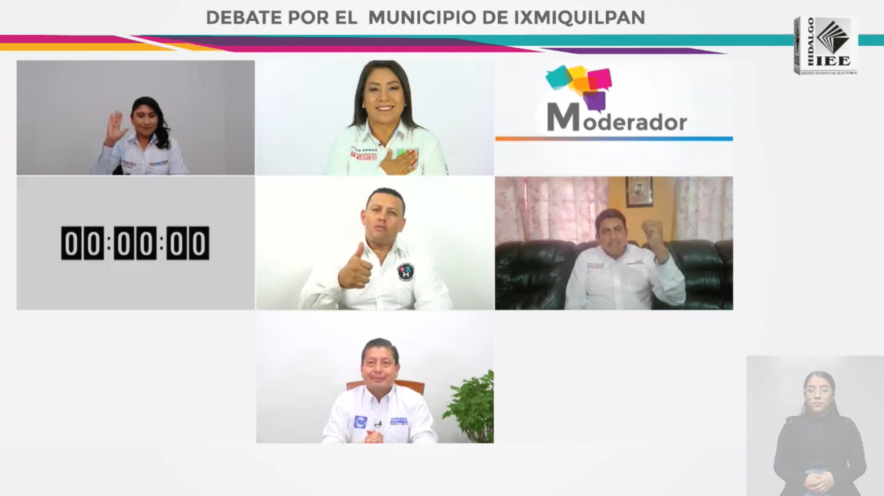 IEEH realiza Debate por el Ayuntamiento de Ixmiquilpan