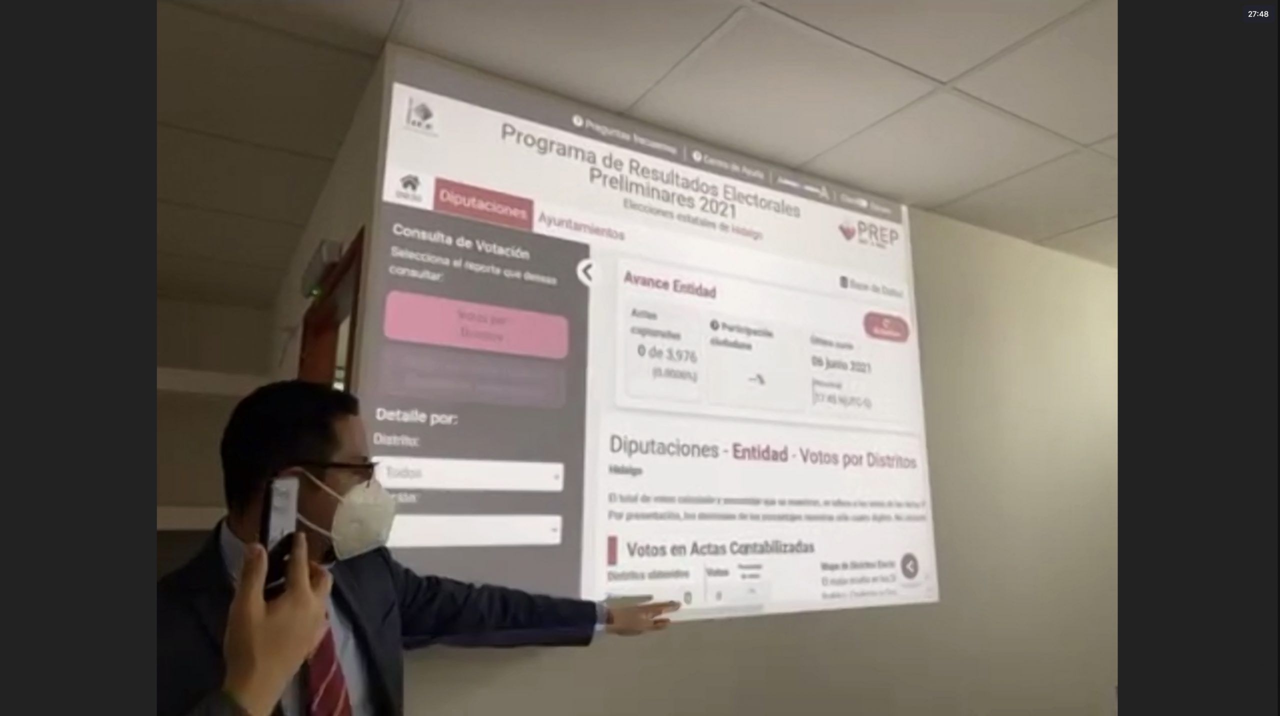 Informó IEEH instalación del 100% de las casillas; y arranca el PREP