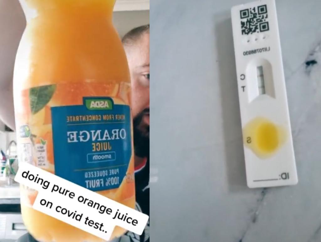 Estudiantes usan jugo de naranja para dar positivo en prueba Covid