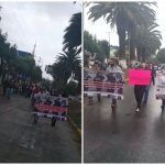 Policías estatales se manifiestan en Pachuca; exigen mejores condiciones