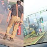 Vehículo se incendia sobre el bulevar Felipe Ángeles