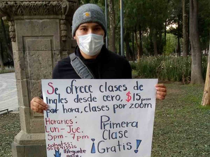 Joven ofrece clases de inglés en línea por 15 pesos