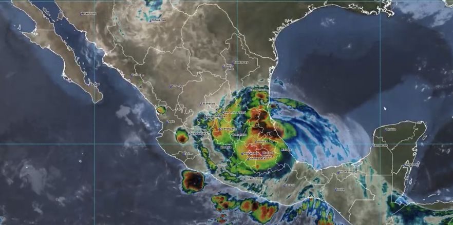 Avanza Grace por el centro de México, ahora como tormenta tropical