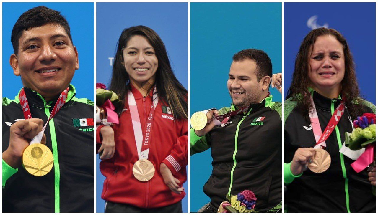 Llega delegación mexicana en Paralímpicos a 21 medallas