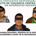 Detienen a tres sujetos por agresiones contra mujeres en Pachuca