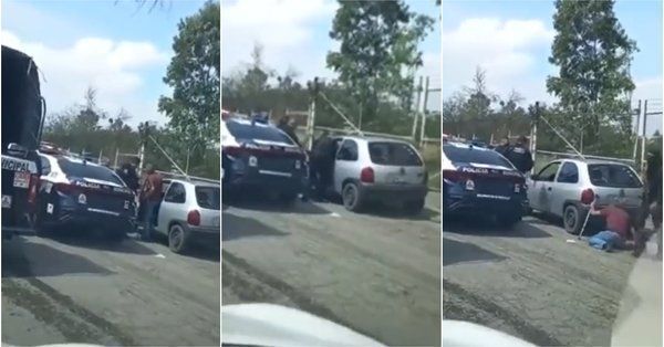 VIDEO Exhiben a policías en el Edomex golpeando a un adulto mayor