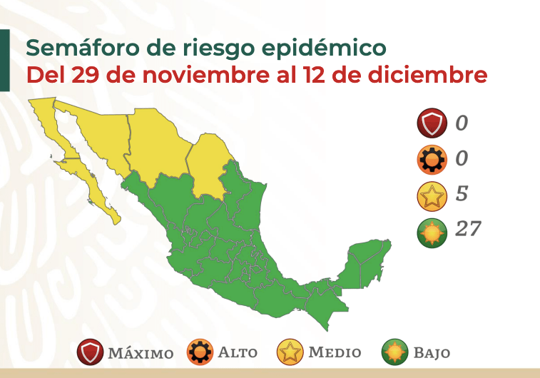 Hidalgo se mantiene en semáforo verde otra quincena