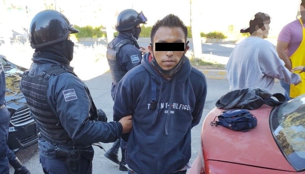 Detienen a un sujeto por robar autopartes en la Plutarco