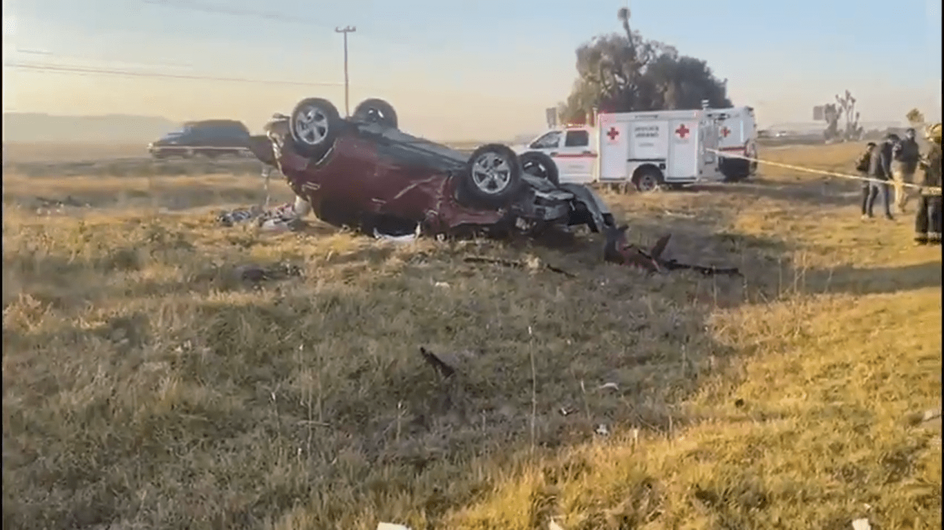 Dos fallecidos y un lesionado tras accidente en la México-Pachuca