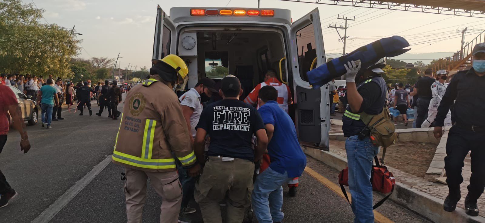Más de 40 migrantes muertos tras accidente en Chiapas