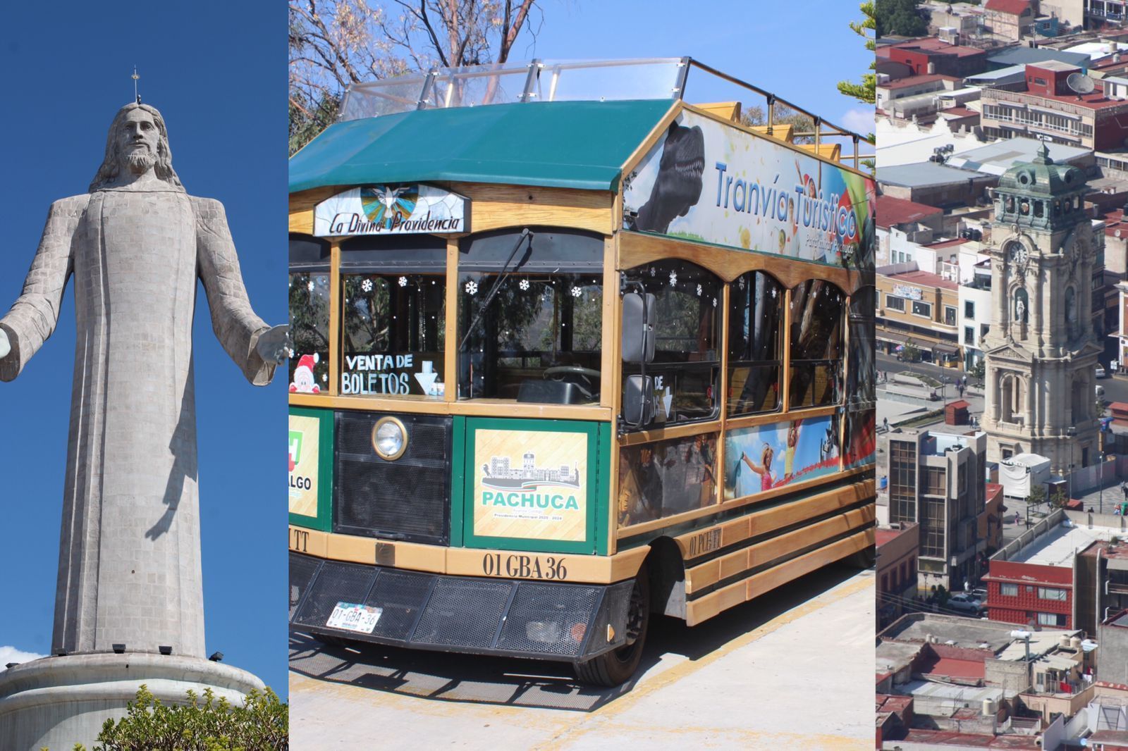 Conoce Pachuca a bordo del tranvía turístico
