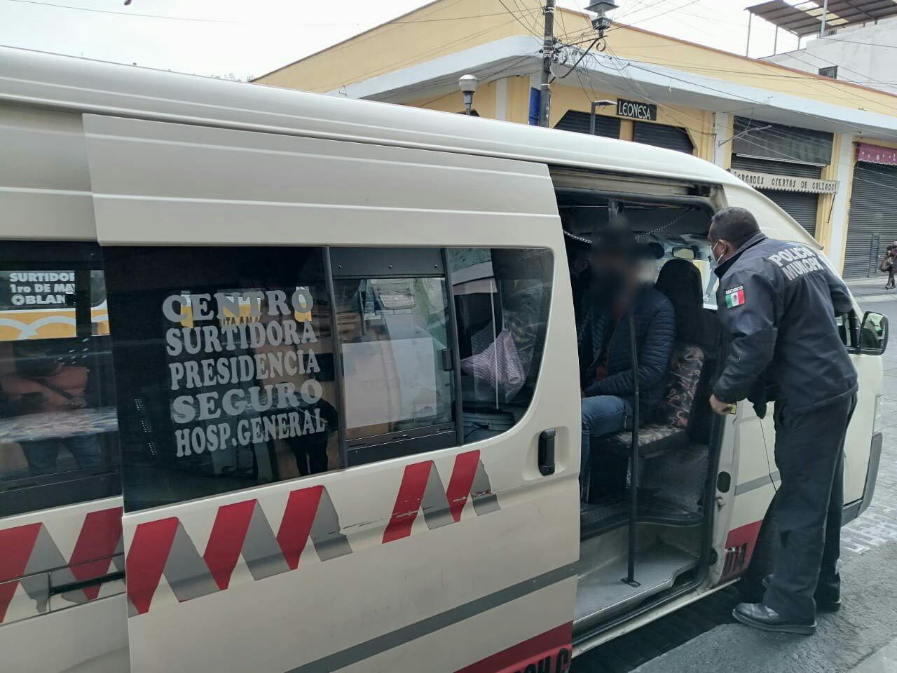 Policías revisarán medidas sanitarias en transporte público
