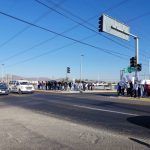 Trabajadores del SNTE se concentran en puntos de Pachuca
