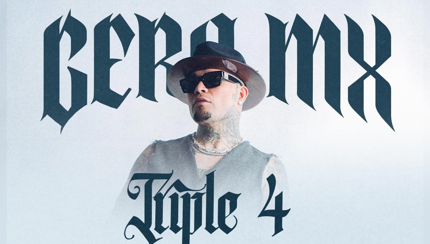 El rapero Gera MX se presentará en Pachuca con su Triple 4 Bienvenido a mis 30s Tour el próximo 8 de junio.