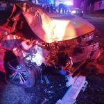 Funcionario alcoholizado atropella a moto y choca con autobús en Pachuca