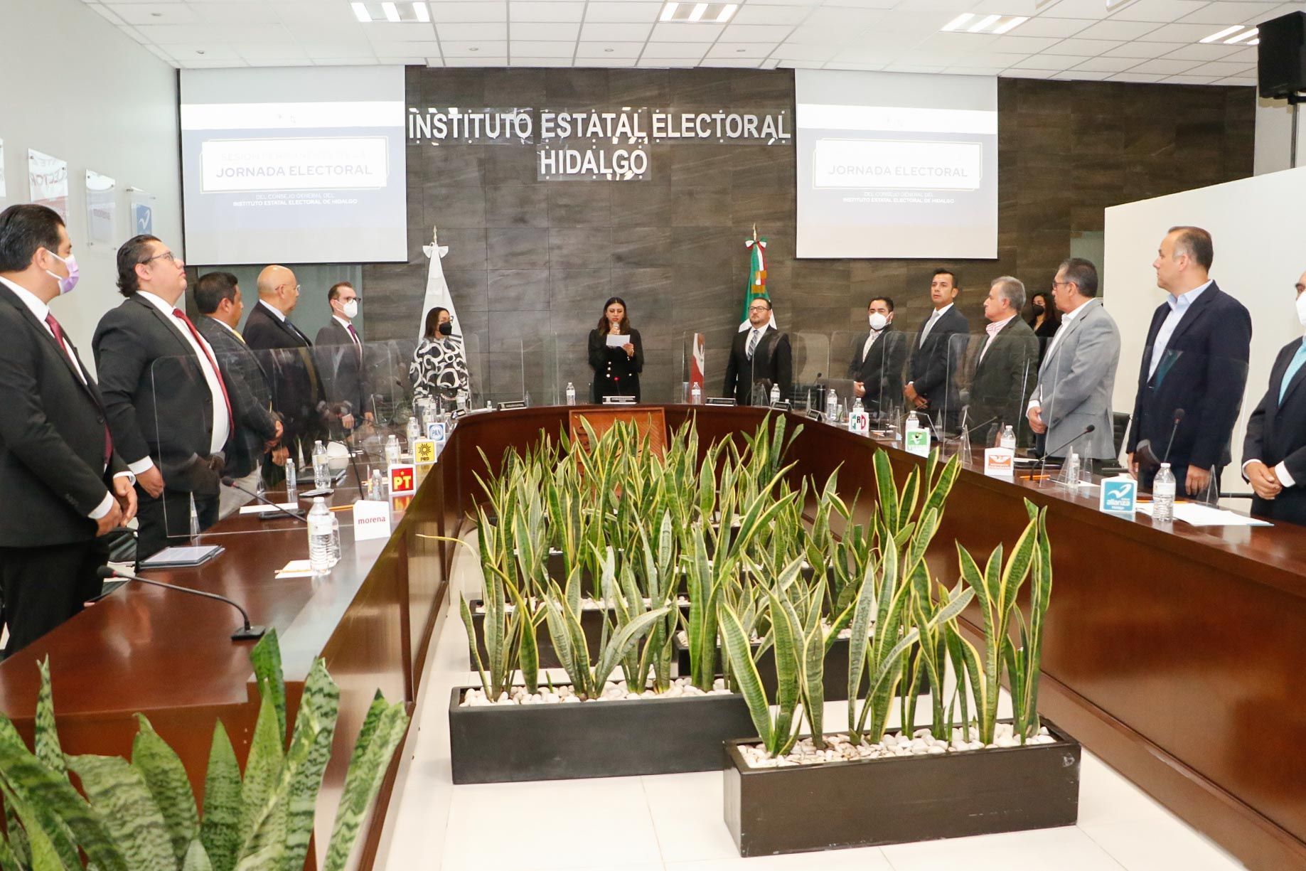 IEEH instala Sesión Permanente de la Jornada Electoral