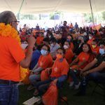 Más de 5 mil trabajadores de educación en Valle del Mezquital, con Julio Mayorga