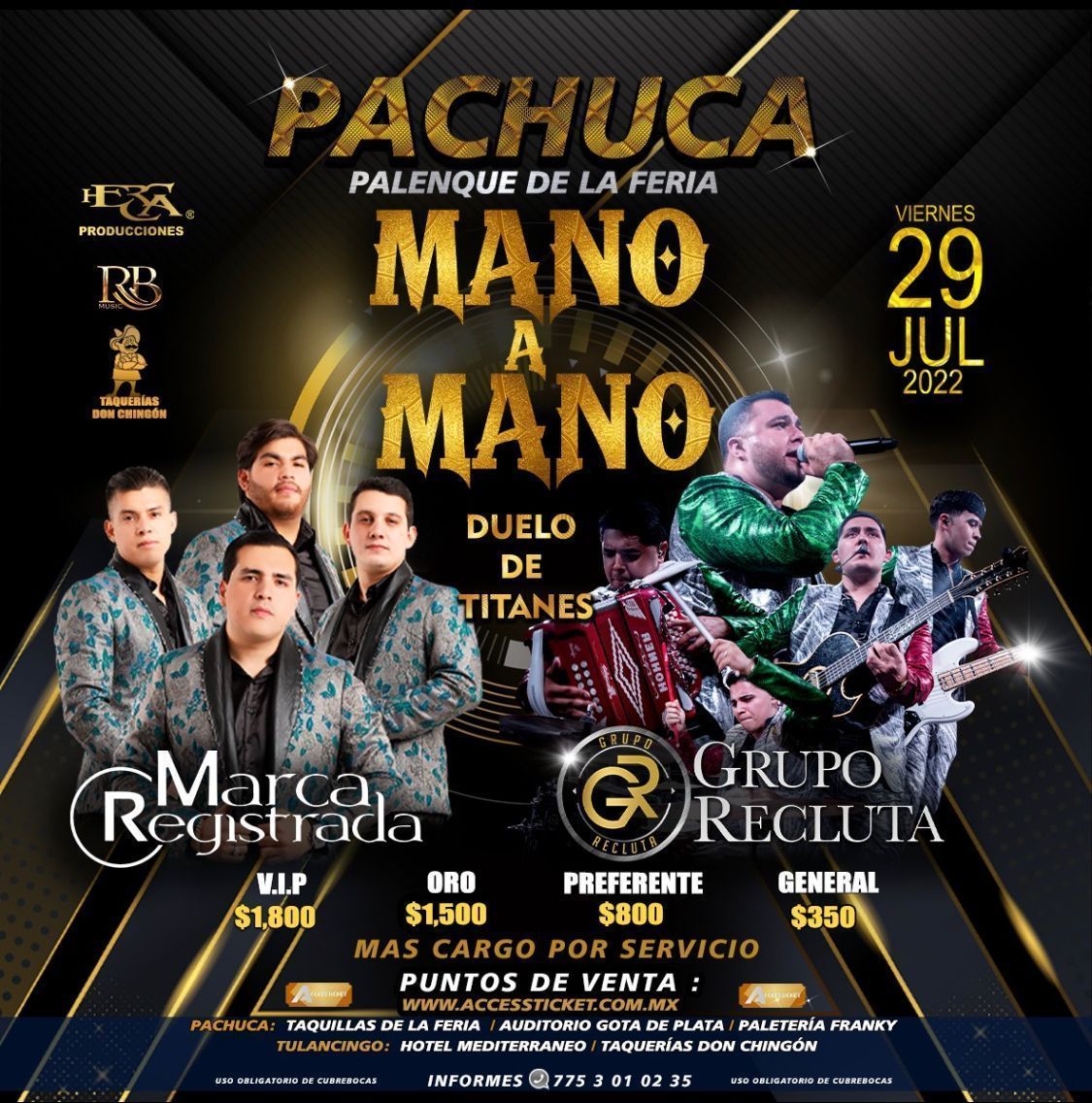 Por primera vez, Marca Registrada y Grupo Recluta en Pachuca