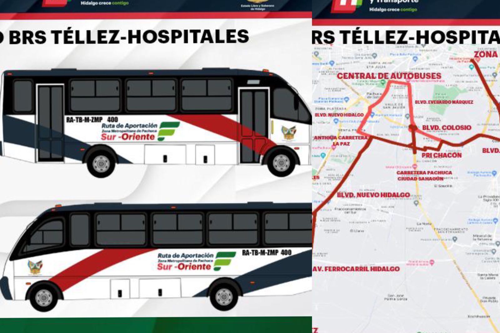 Comienza a circular nueva ruta entre Zempoala, Pachuca y Mineral