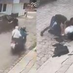 VIDEO Vecinos de Pachuca frustran asalto golpeando a sujeto