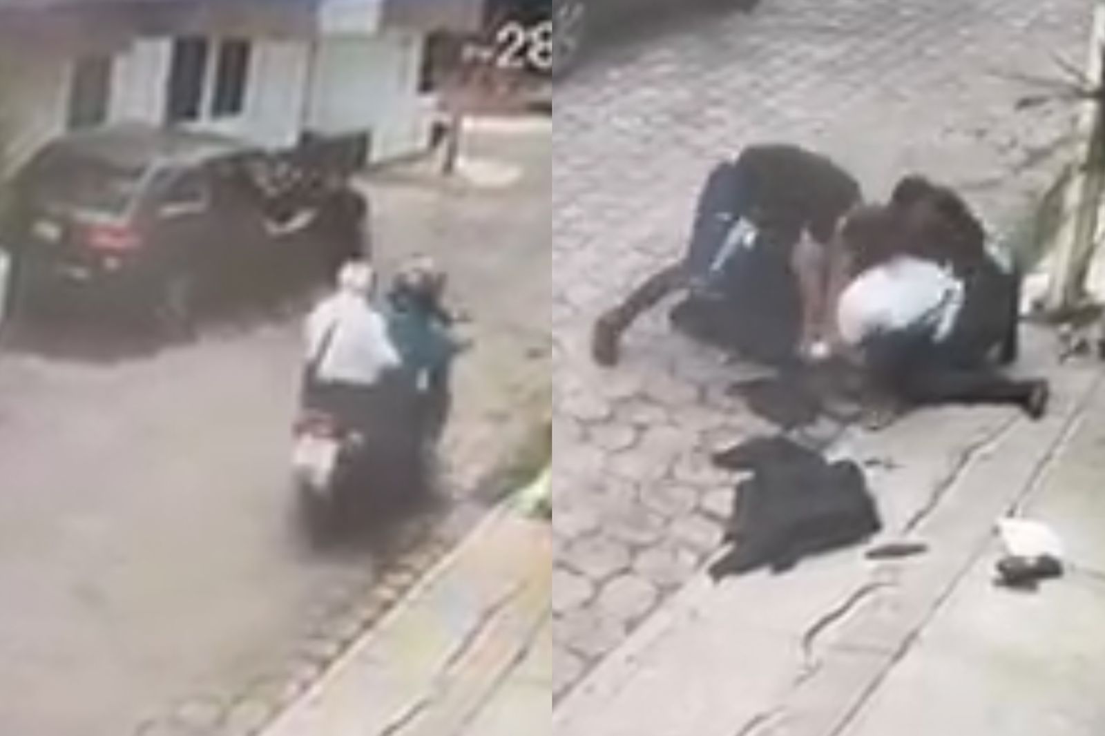 VIDEO Vecinos de Pachuca frustran asalto golpeando a sujeto
