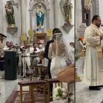 Viralizan a sacerdote que cantó tema de Banda MS en una boda
