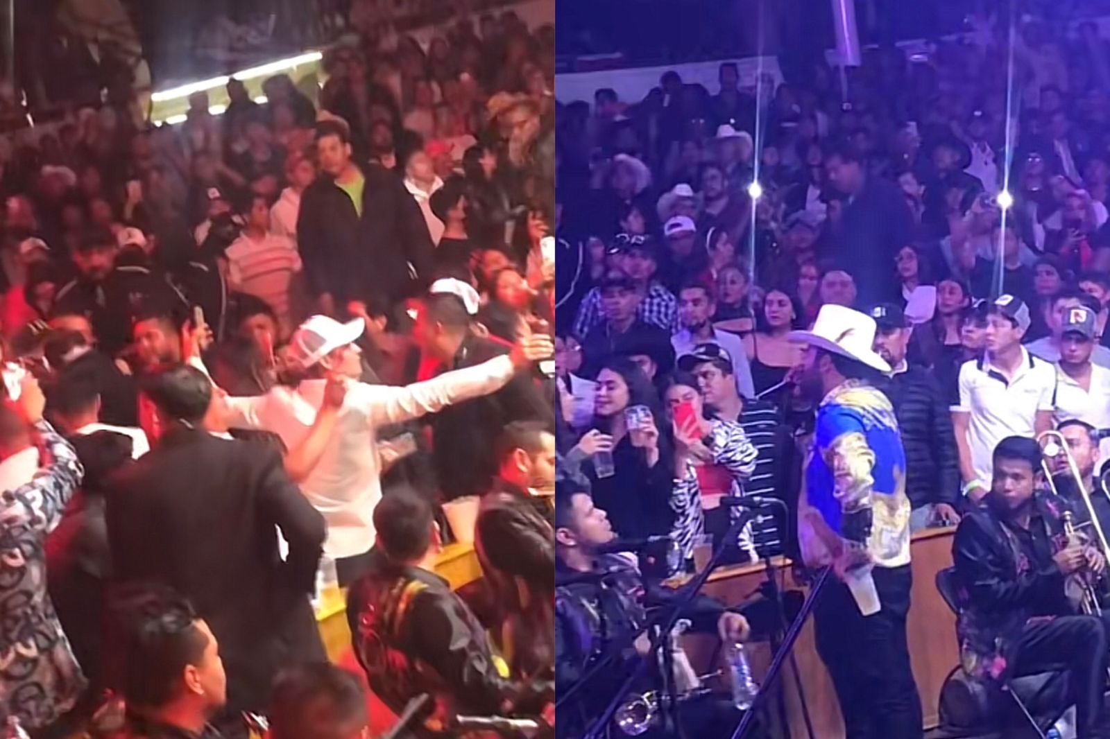 VIDEO “Controla” Luis R. Conriquez pelea en palenque de Tulancingo