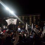 Celebran aficionados de los Tuzos en el Reloj de Pachuca