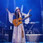 Ana Bárbara en el teatro del pueblo de la feria de Pachuca