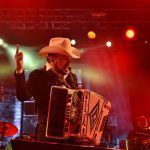 Fidel Rueda en el teatro del pueblo de la Feria de Pachuca