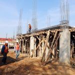 Avanzan en construcción de auditorio Villa Aquiles Serdán