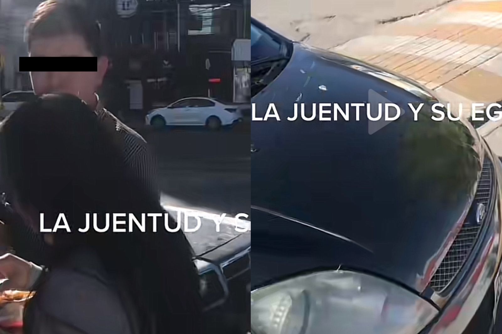Exhiben a automovilista por estacionarse en paso peatonal en Pachuca
